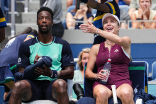Elina Svitolina et Gaël Monfils le 28 août 2026 à l'US Open.