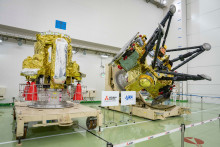 Des éléments du Martian Moons eXploration envoyé vers Mars, sur la base de lancement de Tanegashima au Japon, le 13 octobre 2026.