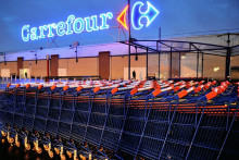 Une enseigne Carrefour (illustration)