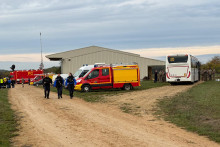 Le poste de commandement de Rogéville (Meurthe-et-Moselle) après le crash du Mirage 2000 D.