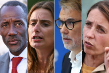 Bally Bagayoko, Marine Tondelier, Olivier Faure et Sophie Binet