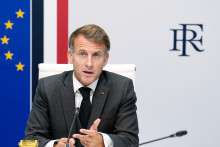 Le président français Emmanuel Macron lors d'une réunion du Conseil de sécurité, au palais de l'Élysée à Paris, le 22 octobre 2026.