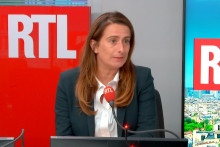 Marine Tondelier, dans le studio de RTL, le 23 octobre 2026