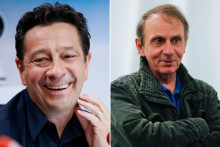 Laurent Gerra et Michel Houellebecq