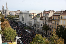 Une manifestation à Marseille, le 24 octobre 2026