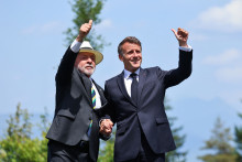 Inacio Lula da Silva et Emmanuel Macron, lors du G7 à Evian le 16 juin 2026