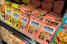 La marque Ramdam dans les rayons d'un supermarché.