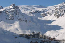 Une vue de la station de ski de Tignes