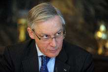 Le gouverneur de la banque de France Christian Noyer le 28 mars 2013.