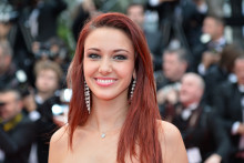 Delphine Wespiser, Miss France 2012, au Festival de Cannes le 16 mai 2013.