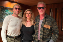 Josh Homme & Michael Shuman de Queens of the Stone Age avec Marjorie Hache