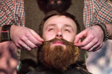 Un concours de barbe organisé en Russie