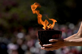 La flamme olympique