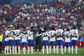 L'équipe de France de football le 9 juin à Bordeaux.