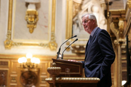 Michel Barnier devant les députés, le 2 octobre.