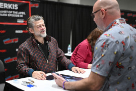 Le comédien Andy Serkis lors du New York Comic Con 2024