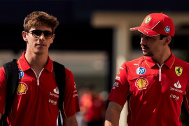 Arthur et Charles Leclerc le 5 décembre à Abou Dhabi