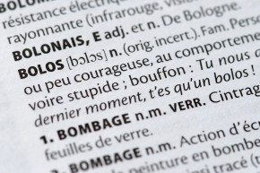 Un dictionnaire français (illustration)