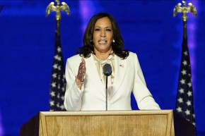 Kamala Harris, le 7 novembre 2020 à Wilmington, Delaware
