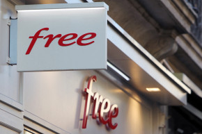 Une enseigne Free (illustration)