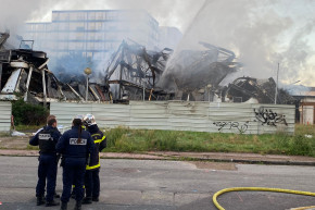 Deux immeubles effondrés dans le quartier Saint-Julien à Rouen