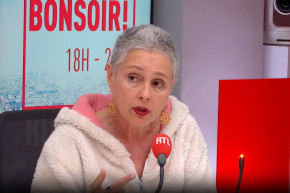 La comédienne Anouk Grinberg s'exprime au micro de RTL sur l'affaire Depardieu, le 30 avril 2024