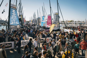 La foule sur le village du vendée Globe