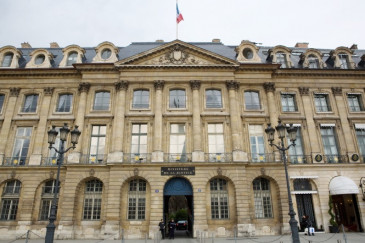 Le ministère de la Justice, place Vendôme à Paris, le 25 mars 2010