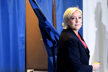 Marine Le Pen dimanche 7 mai 2017 à Hénin-Beaumont
