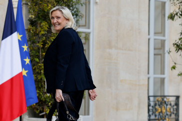 Marine Le Pen à l'Elysée, mardi 21 juin 2022.
