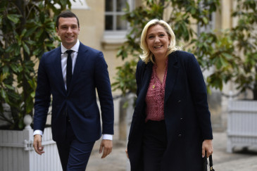 Jordan Bardella et Marine Le Pen