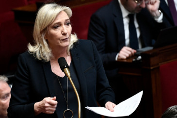 Marine Le Pen, le 12 janvier 2023 à l'Assemblée
