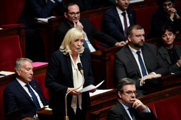 Marine Le Pen, à l'Assemblée nationale le 10 janvier 2023