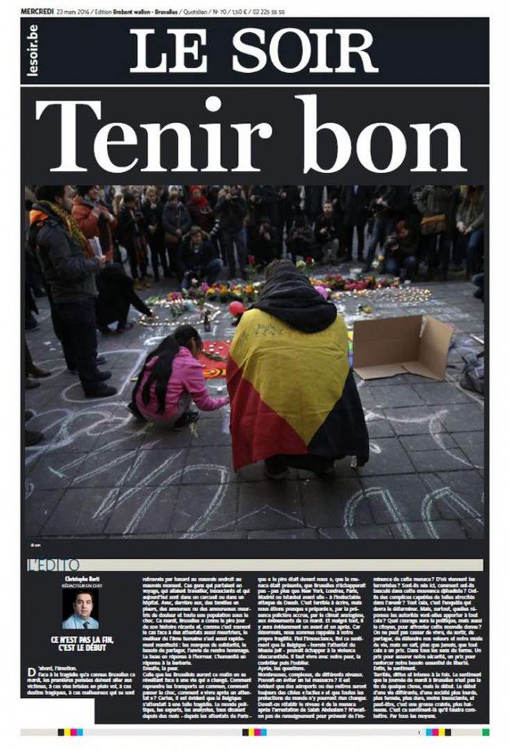 EN IMAGES Les unes de la presse après les attentats de Bruxelles