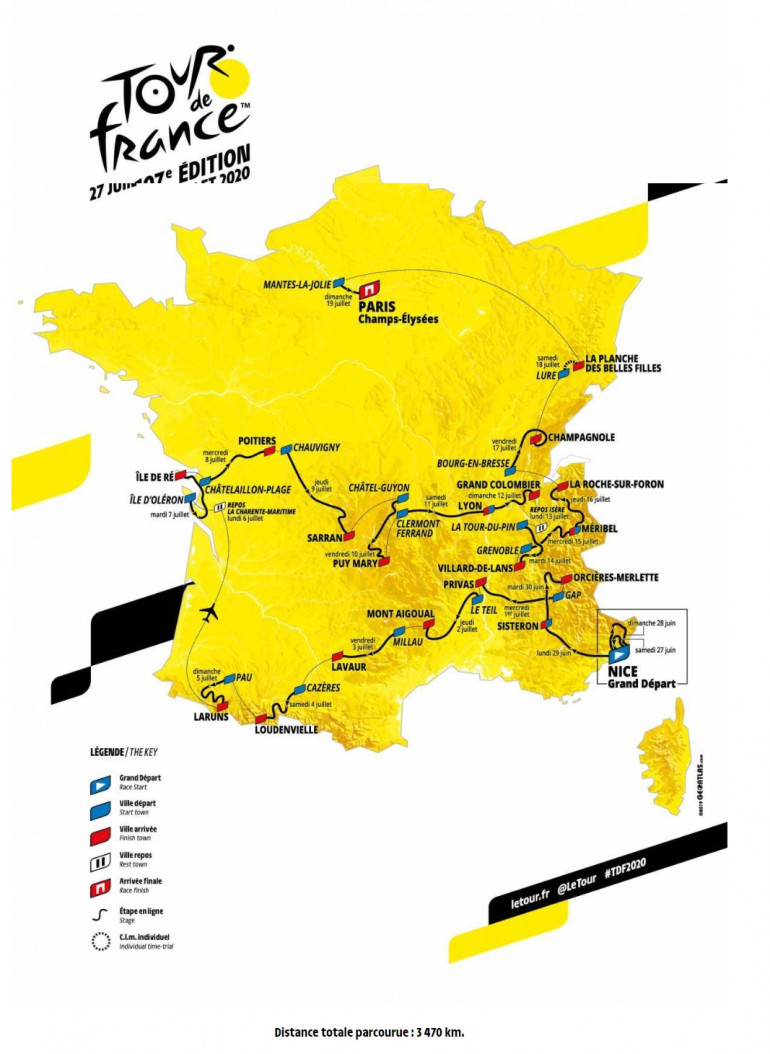 Tour De France 2022 Parcours Etape 5 Tour de France 2020 : les 21 étapes du parcours