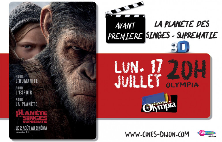 Liste Des Films La Planète Des Singes Gagnez vos entrées pour le film "la planète des singes-suprématie"