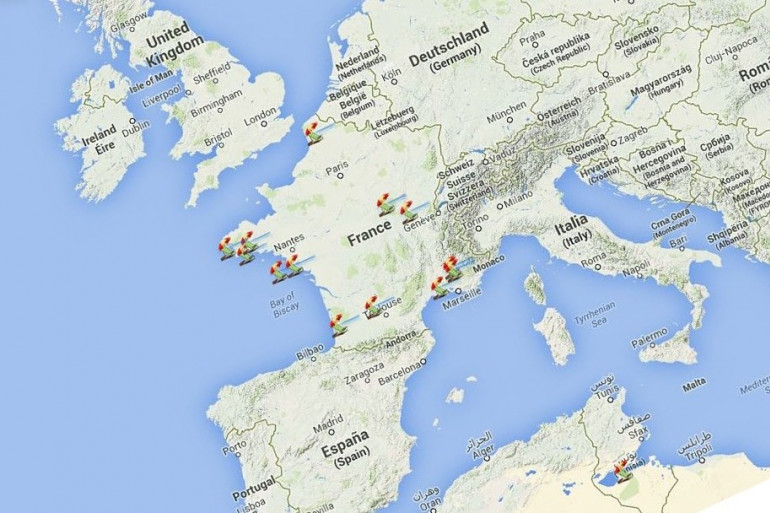 Carte des vacances des ministres