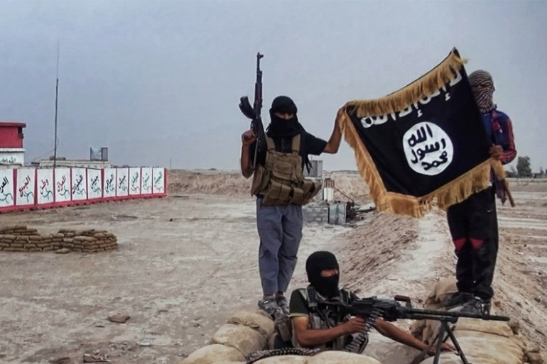 Irak : des djihadistes de l'Etat Islamique (illustration).