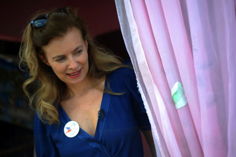 Valérie Trierweiler à Port-au-Prince, en Haïti, le 6 mai 2014 (Archives).