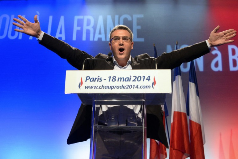 Aymeric Chauprade, le 18 mai 2014, à Paris. (archives)