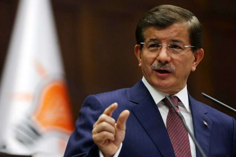 Le Premier ministre turc, Ahmet Davutoglu, le 21 octobre à Ankara