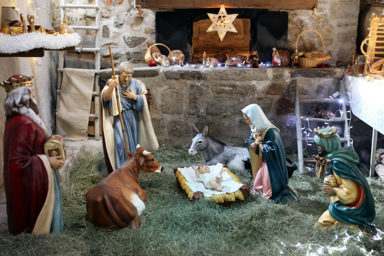 Une crèche (illustration)