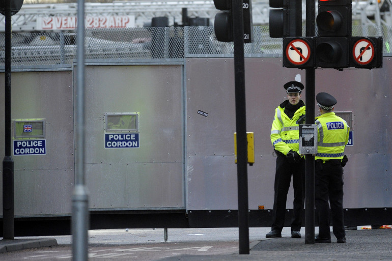 Des policiers à Glasgow. (Illustration)