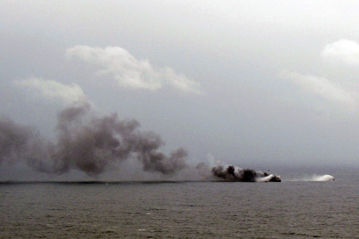 Le Norman Atlantic au large de la Grèce, le 28 décembre 2014.