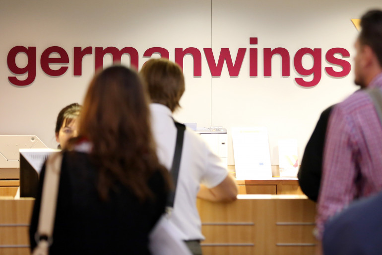Un comptoir de la compagnie allemande Germanwings 29 août 2014, à Hambourg (illustration).