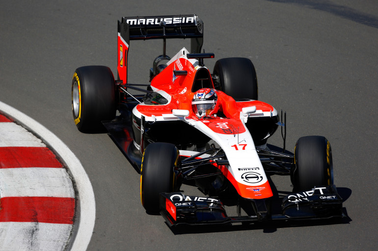 La Marussia de Jules Bianchi en juin 2014