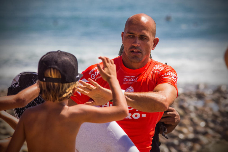 Kelly Slater avec ses fans