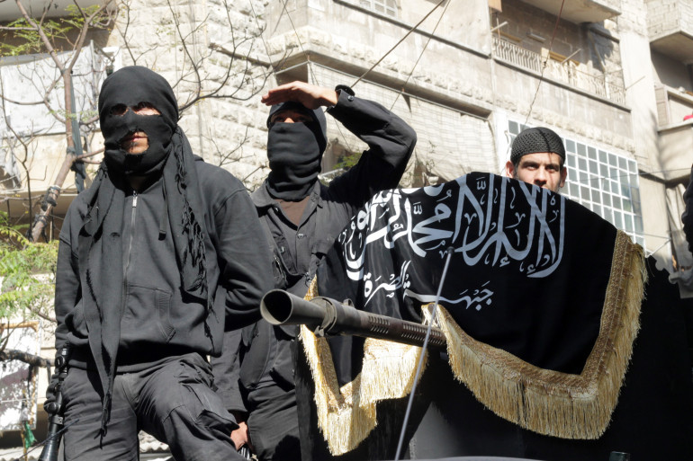 Des jihadistes du front Al-Nosra à Alep, en Syrie, le 25 octobre 2013 (illustration).