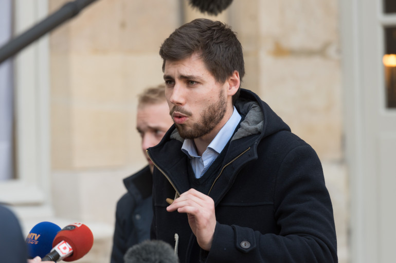 Alexandre Leroy (Fage) après un rendez-vous entre les organisations syndicales étudiantes et le gouvernement à Matignon