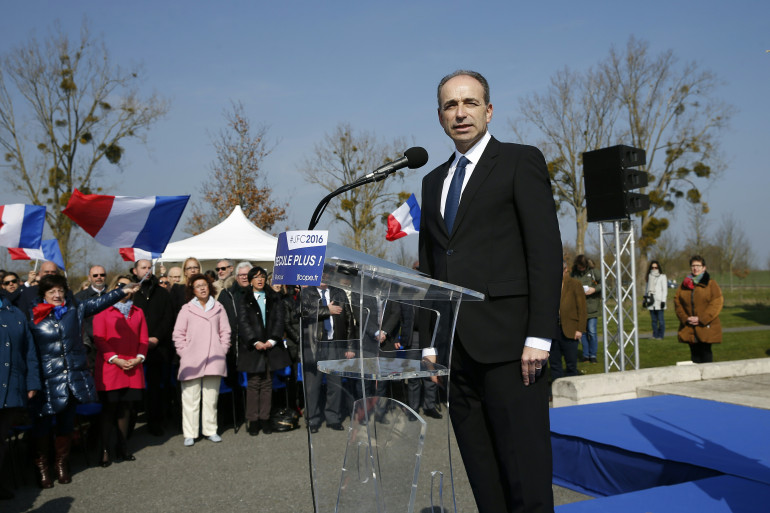 Jean-François Copé en meeting à Meaux le 12 mars 2016.